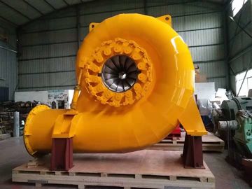 qualidade  Francis Type 500kw Water Turbine Generator In Hydro Power Plant Yellow Color fábrica