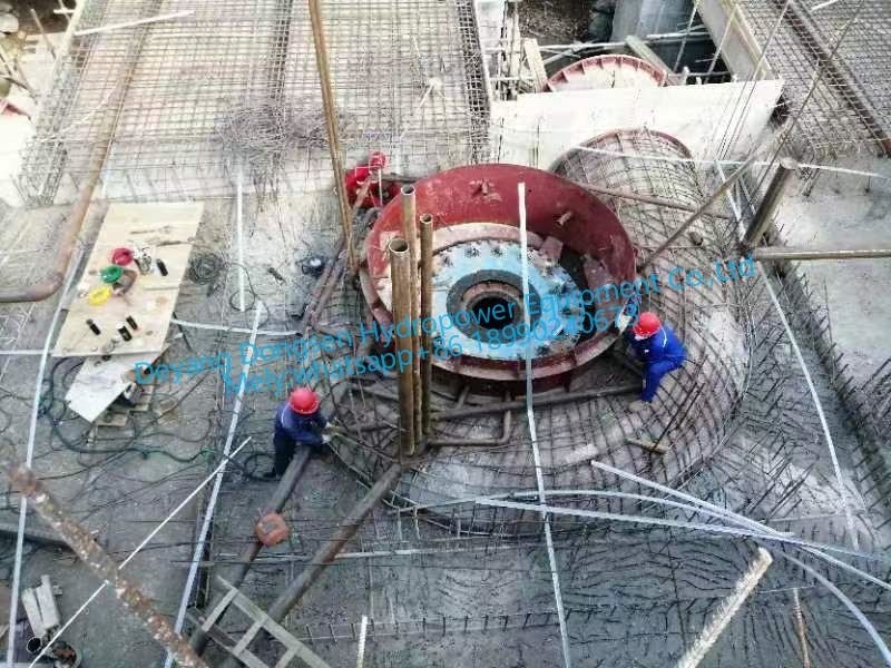 450-1000RPM velocidade nominal Francis gerador de turbina de água 300KW-20MW para o seu benefício
