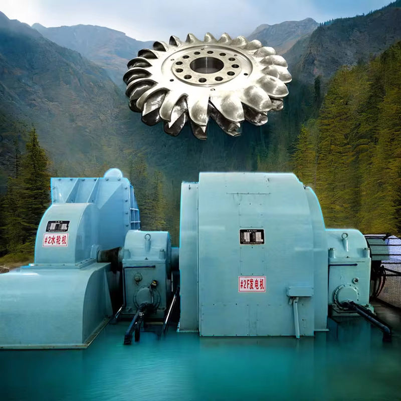 Eficiência Cabeça de água 5m-500m Gerador de turbina hidráulica Modelo personalizado 450-1000rpm 200kw-20mw