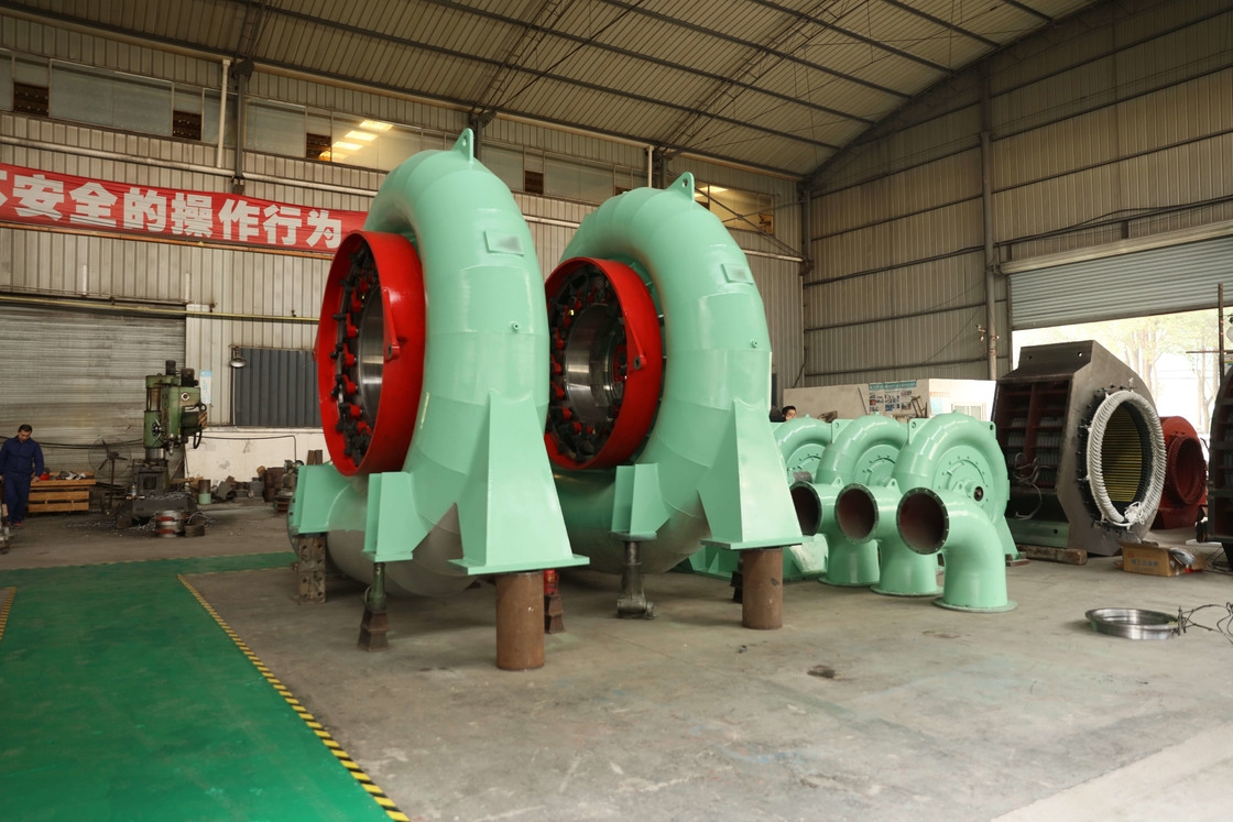 Potência Gerador de turbina Francis 300KW-20MW Controle automático 450-1000RPM 20m-300M Cabeça 50Hz/60Hz