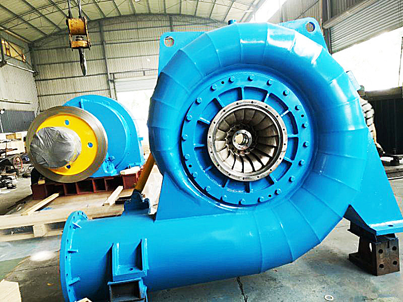 Gerador de turbina Francis de aço inoxidável 6.3kV Controle automático 300KW-20MW Potência 20m-300M cabeça