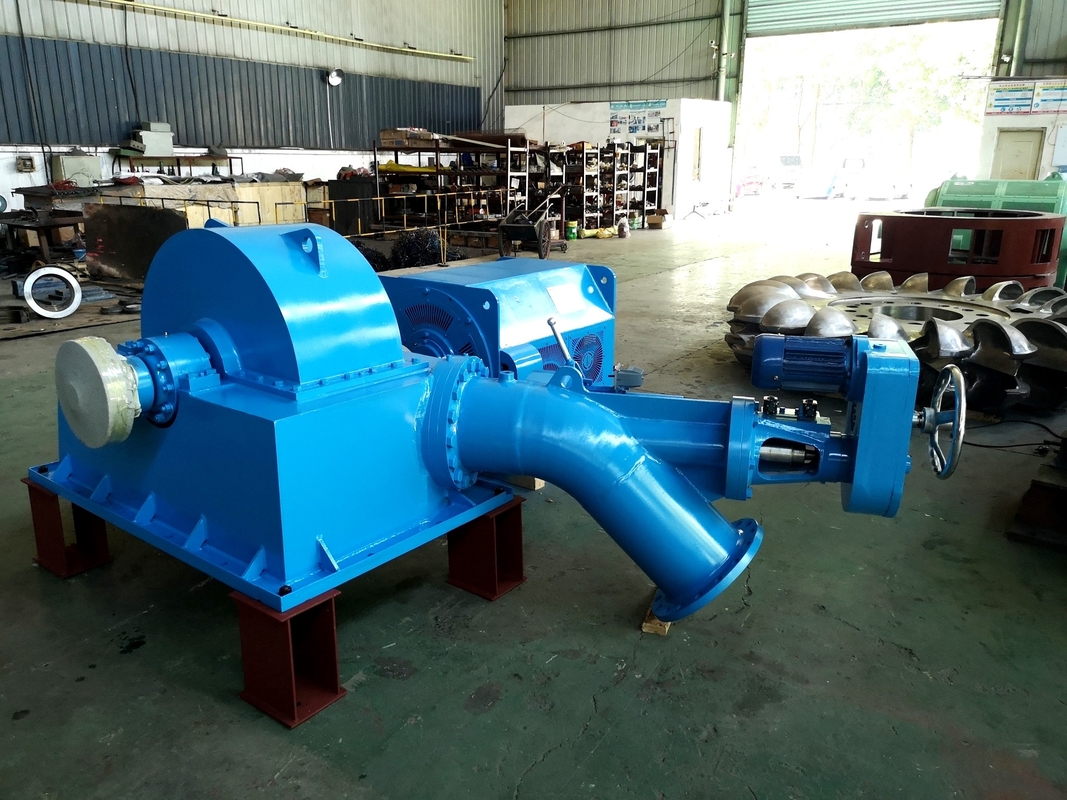 Equipamento de energia hidrelétrica Turbo Turbina Gerador de turbina de água 5t-20t Cabeça nominal 50-400m