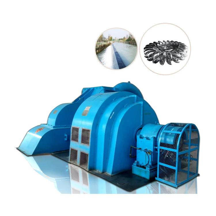 100-1000A Refrigeração por ar/óleo Gerador de turbina Pelton de aço inoxidável com microgovernador