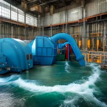 Eficiência Gerador de energia da turbina Pelton resfriado a ar/óleo 6-10kV 50Hz/60Hz Potência de saída 100kw-50mw