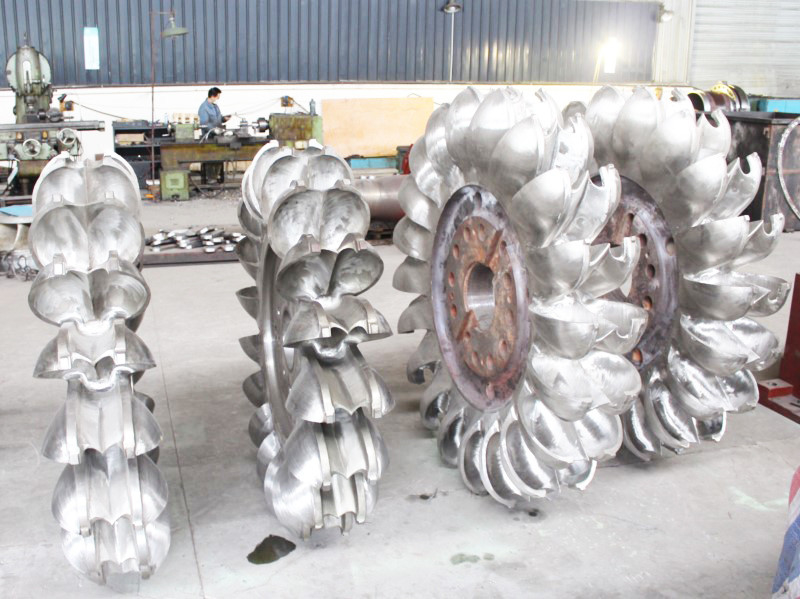 Gerador de turbina Pelton de frequência nominal de 100kw-50mw 6-10kV F com corredor de aço inoxidável