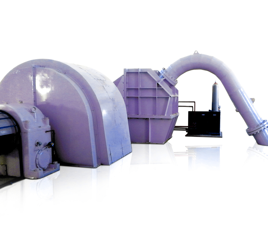 100-1000A Refrigeração por ar/óleo Gerador de turbina Pelton de aço inoxidável com microgovernador