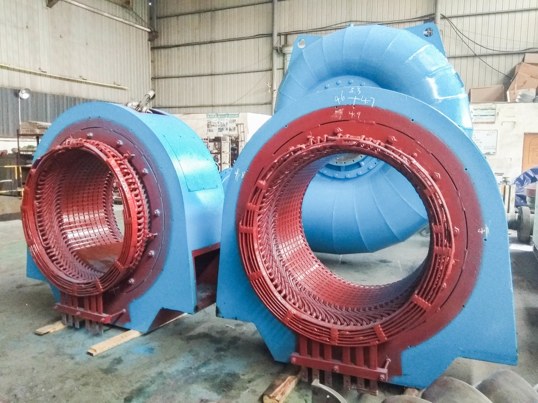 Gerador de turbina de água de aço inoxidável Francis de 300 kW-20 MW para centrais hidrelétricas