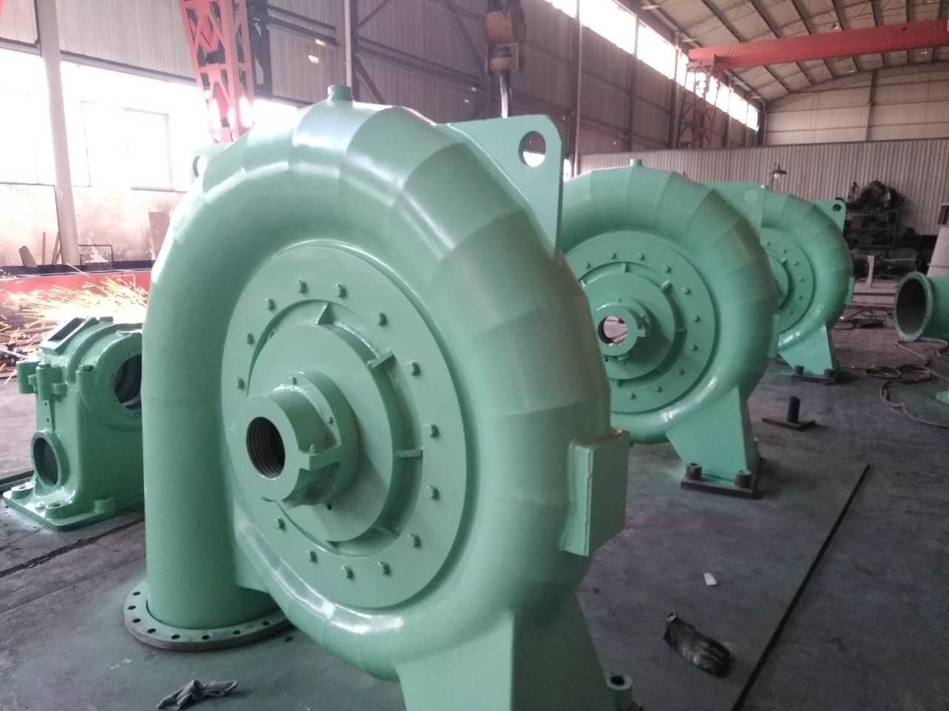 Durabilidade Gerador de turbina hidráulica de aço 450-1000rpm para cabeça de água 5m-500m