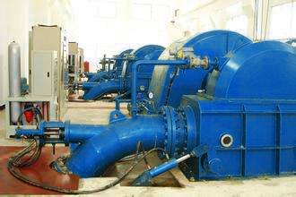 Geradores de turbina turbo de alta potência com micro governador de alimentação de corrente contínua para estações hidrelétricas