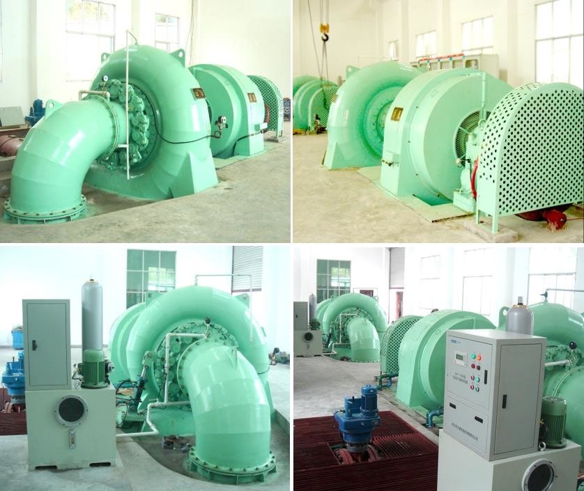 Gerador de energia da turbina Pelton de aço inoxidável com arrefecimento por ar/óleo - corrente 100-1000A