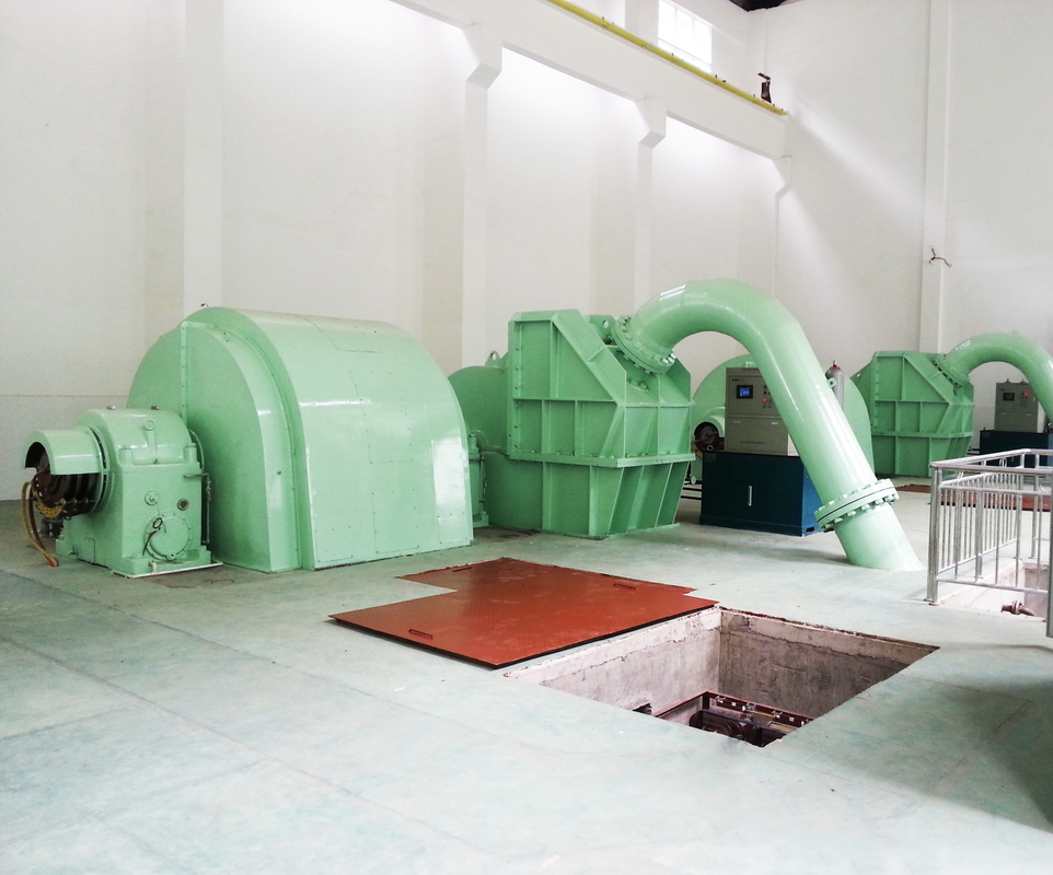 Unidade de gerador de hidroturbina Pelton de velocidade padrão 6-10kV com micro governador de arrefecimento por ar/óleo