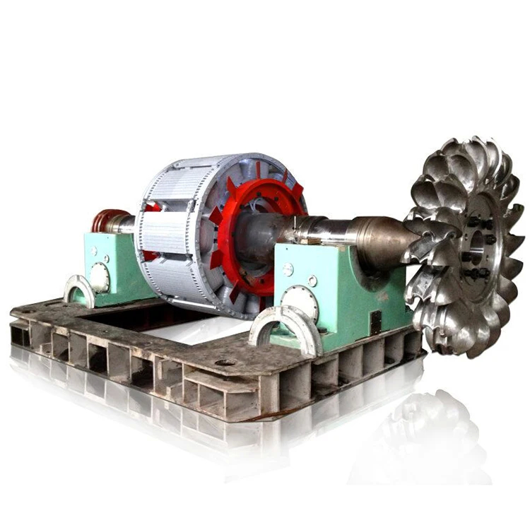 Modo de excitação personalizado Gerador de turbina de água 200kw-20mw Potência de saída Instalação horizontal