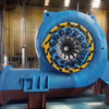 Gerador de turbina de água sem escovas personalizado com controle automático para instalação vertical