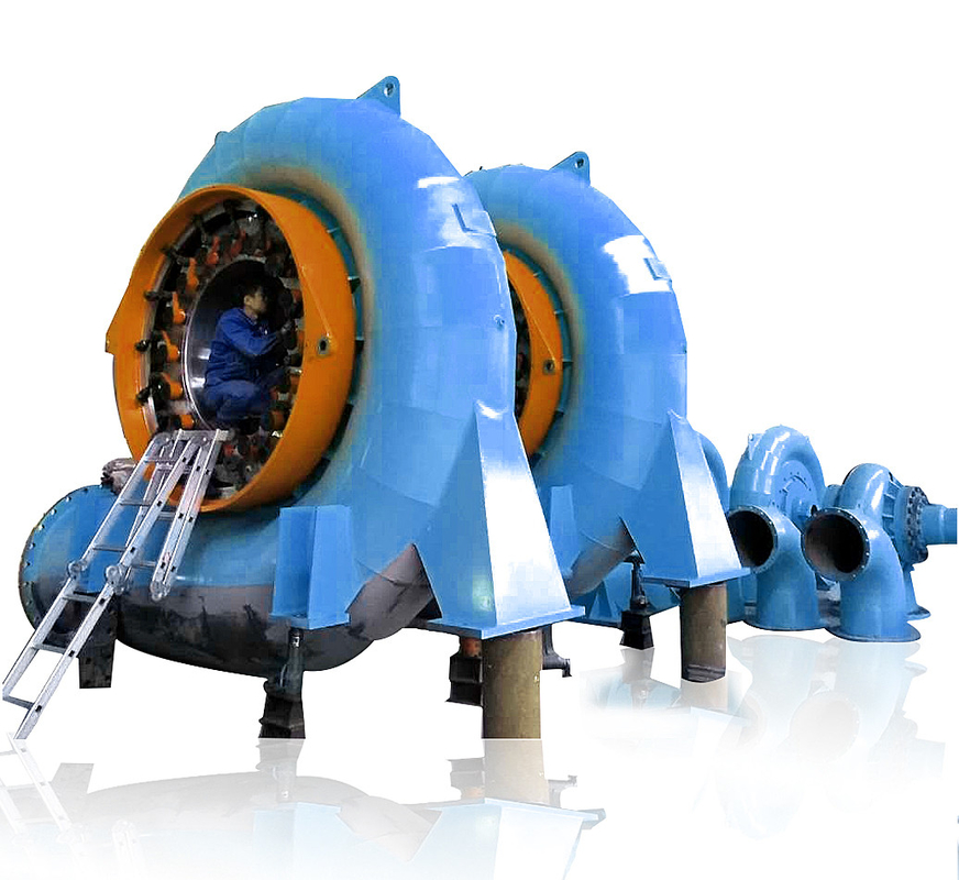 450-1000 RPM gerador de hidroturbina para várias cabeças de água