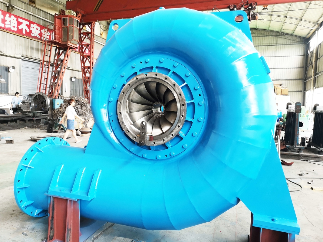 Gerador automático de turbina de água Francis de aço inoxidável de 6,3 kV Instalação vertical ou horizontal