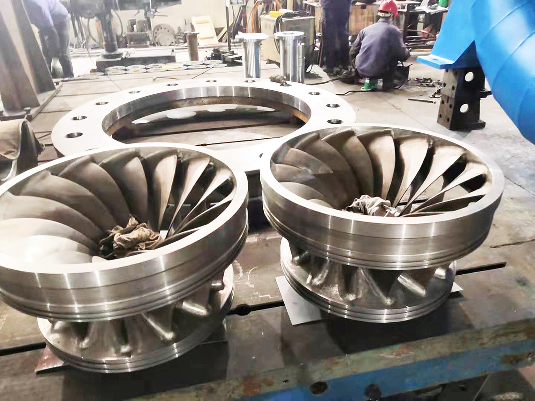Gerador automático de turbina de água Francis de aço inoxidável de 6,3 kV Instalação vertical ou horizontal
