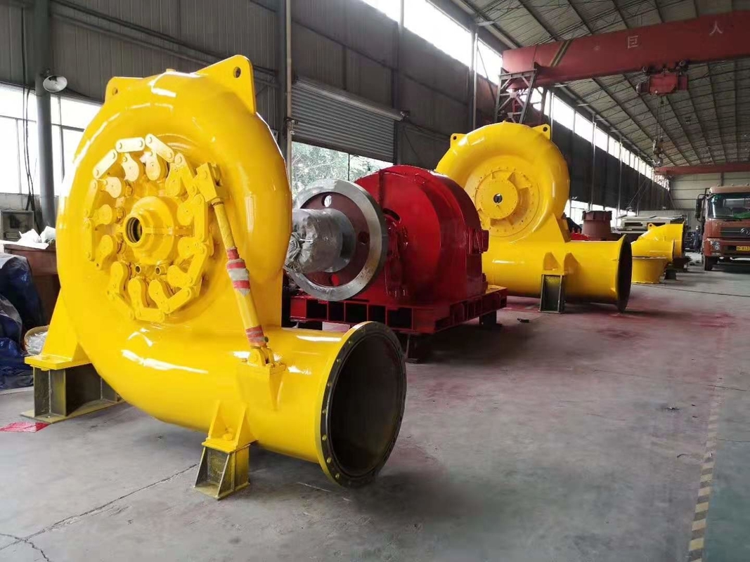 Modo de controlo automático Gerador de turbina Francis 450-1000RPM 20m-300M Potência nominal Vertical/Horizonte