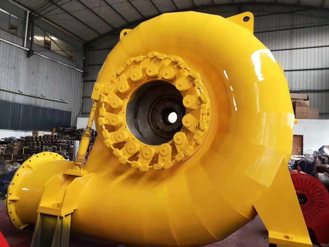 Instalação vertical ou horizontal Gerador de turbina Francis de 450-1000 RPM com controlo automático