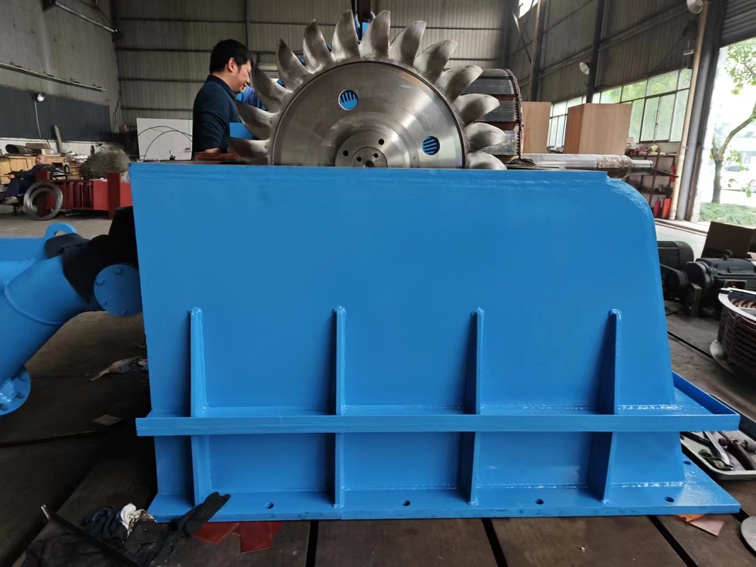 Gerador de turbina hidráulica de 500 kW-10 MW Opera a 450-1000 rpm para várias alturas da cabeça da água