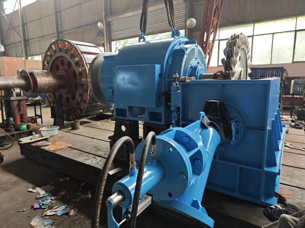 Gerador de turbina hidráulica de aço de 500-20 000 kW para geração de energia de frequência em várias fontes de água