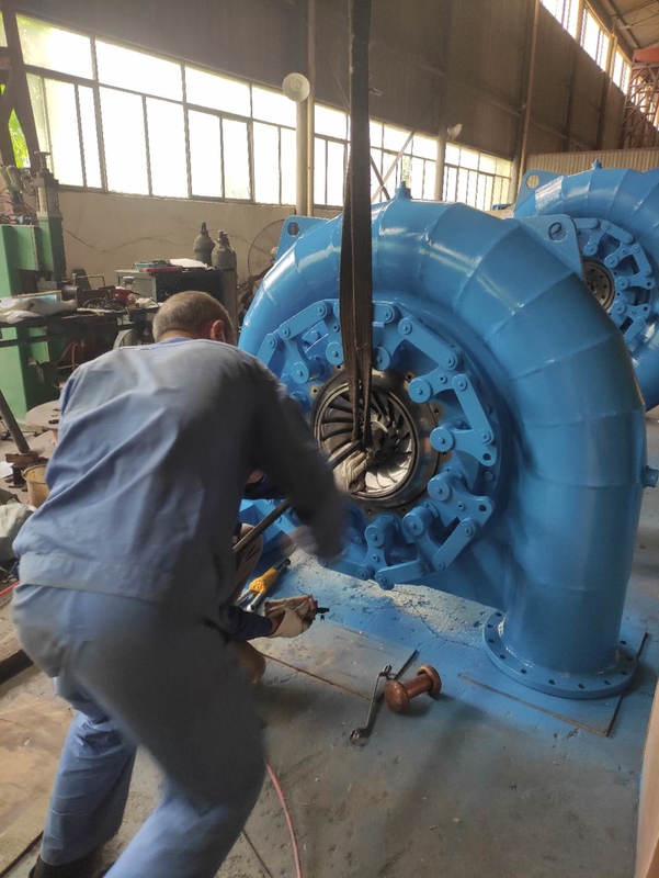 Turbina de água de cabeça alta com a RPM 450-1000rpm e cabeça de água 5m-500m