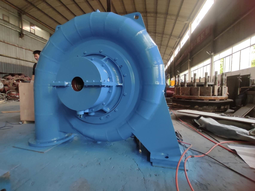 Gerador de turbina hidráulica de aço 50HZ/60HZ Durabilidade personalizada para cabeça de água de 5m-500m
