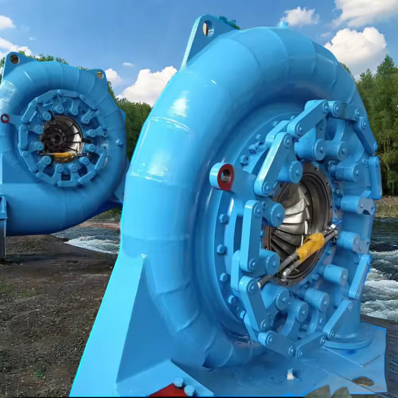 Instalação vertical do gerador de turbina de água 200kw-20mw Potência de saída Modo de excitação sem escovas