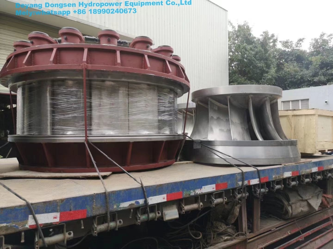 Gerador de turbina hidráulica Francis / Kaplan com cabeça de água de 5m-500m