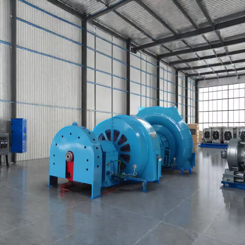 Durabilidade Gerador de turbina hidráulica Operando a 450-1000 rpm Frequência para geração de energia a 50HZ/60HZ