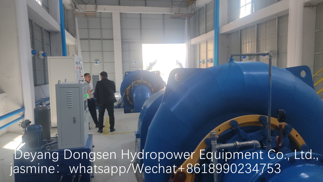 Gerador de turbina Francis vertical ou horizontal de aço inoxidável com potência nominal de 300 kW-20 MW