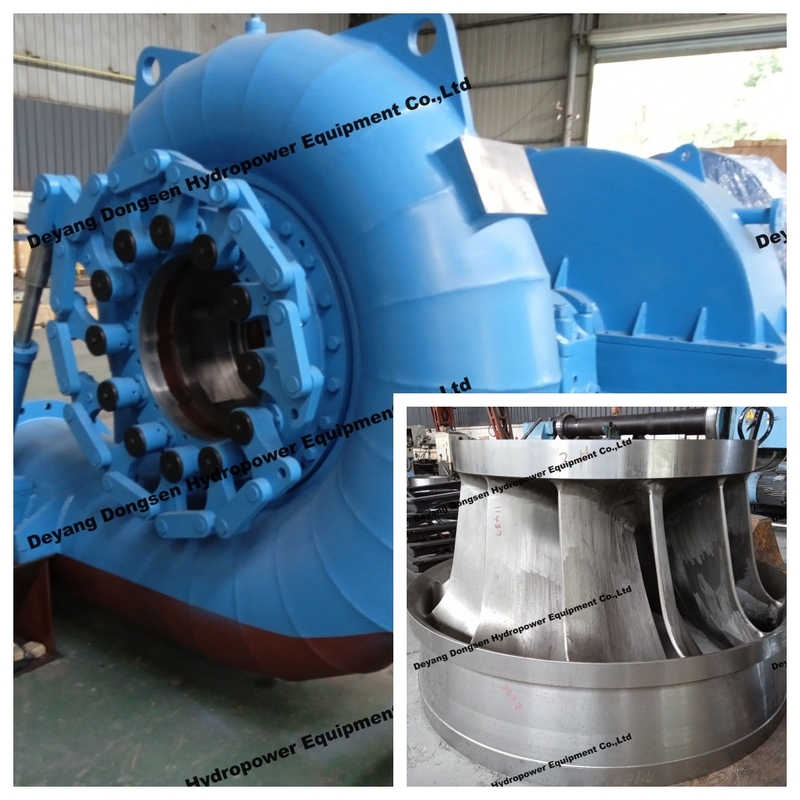 Gerador de turbina Francis vertical ajustável de 450-1000 RPM para cabeças de água baixa de 20-300M