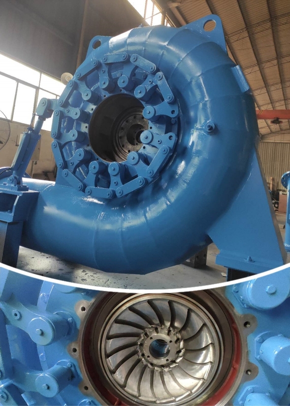 Gerador de turbina de água vertical de cor personalizada com modo de excitação de silício estático