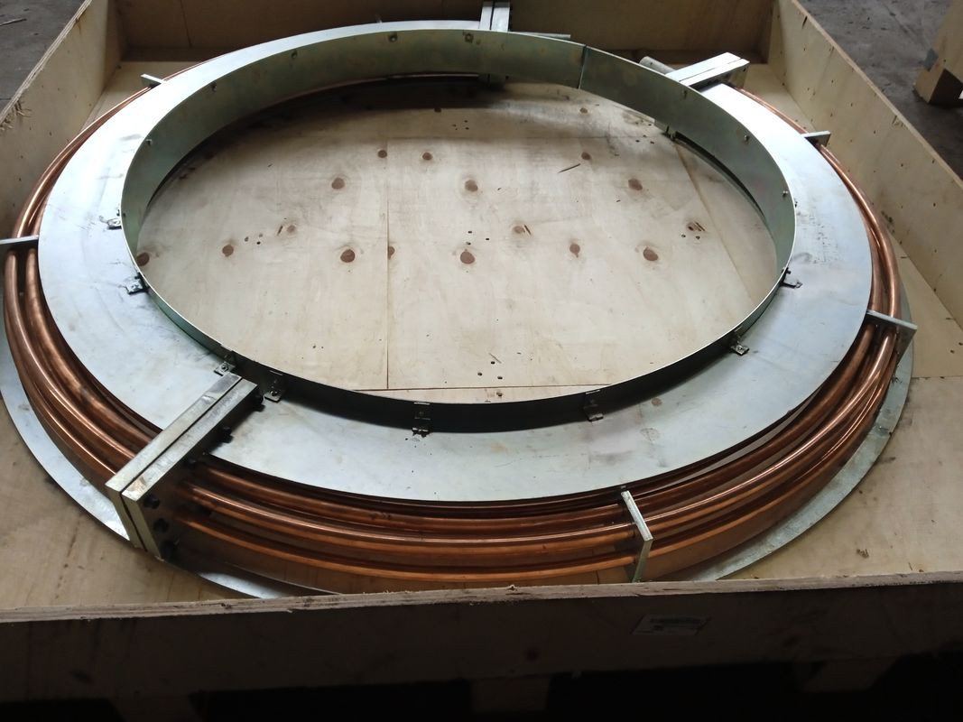 Intervalo de temperatura de funcionamento 0-80°C Refrigerador de óleo de ar 500x500x500 mm Unidade de turbina hidráulica Refrigerador de óleo e solução de arrefecimento