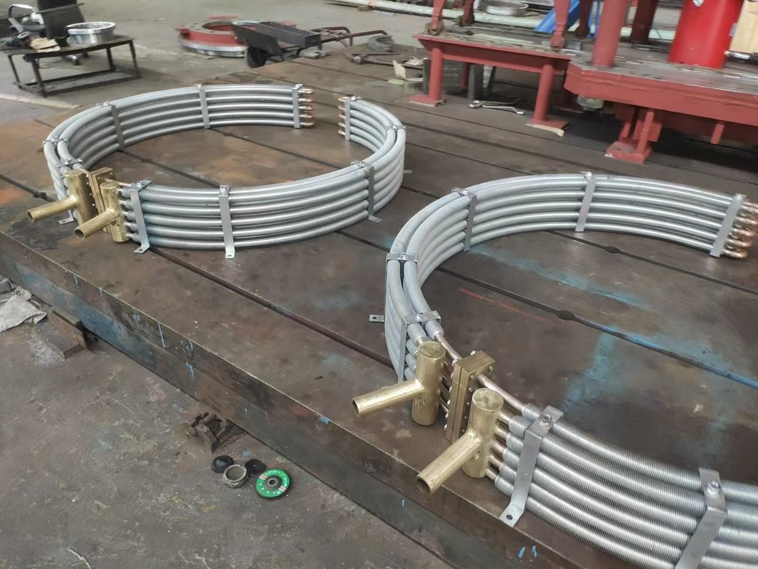 Intervalo de temperatura de funcionamento 0-80°C Refrigerador de óleo de ar 500x500x500 mm Unidade de turbina hidráulica Refrigerador de óleo e solução de arrefecimento