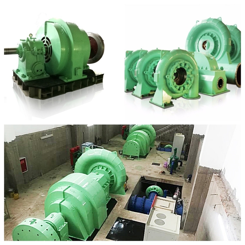 50HZ/60HZ 500KW-20MW Turbina Hidráulica Gerador de Excitação Sem Escova Para Estação Elétrica