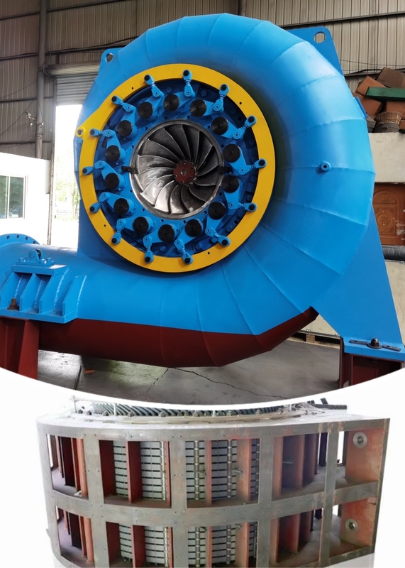 Cabeça de água 20m-200m Francis Hydro Turbines Gerador com 88-96% de eficiência e desempenho