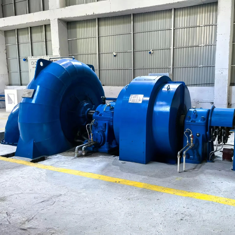 200kw-20mw gerador de turbina de água excitação sem escovas instalação vertical / horizontal