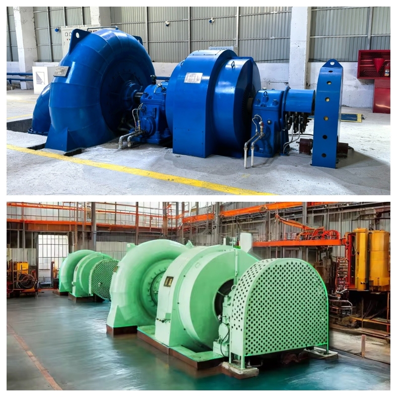 Gerador de turbina Francis personalizado com equipamento elétrico Microgovernador para usina hidrelétrica