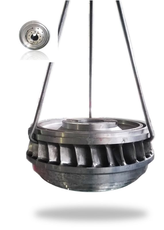 Geração de energia hidrelétrica Corredor de turbina hidrelétrica com comprimento de lâmina personalizado e velocidade nominal do rotor de 300 rpm