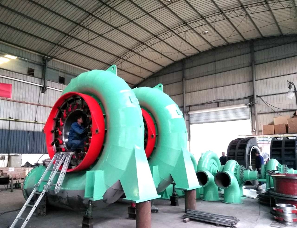 Gerador Francis de hidro-turbina de 300kw-20mw para cabeça específica Capacidade personalizável com frequência 50HZ/60HZ