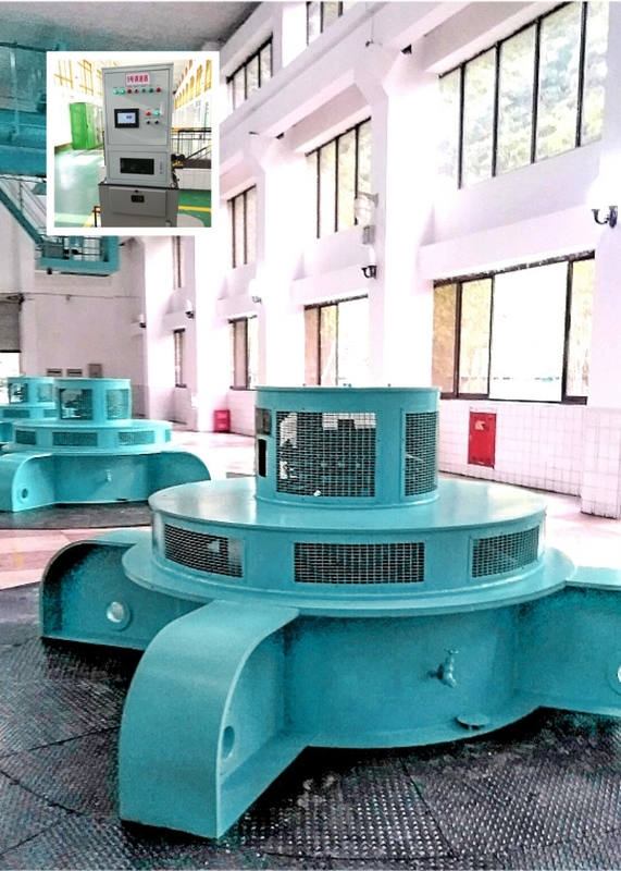 Sistema de controlo PLC Gerador de turbina de água 1000 kW Potência de saída Ar/água de arrefecimento para produção de energia