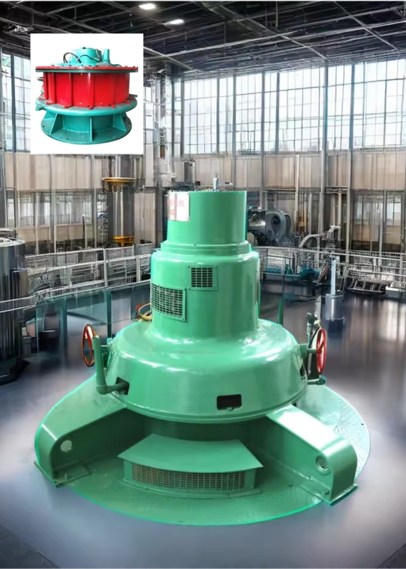 Gerador de turbina hidráulica Kaplan personalizado, diâmetro de 0,6-2 m para saída