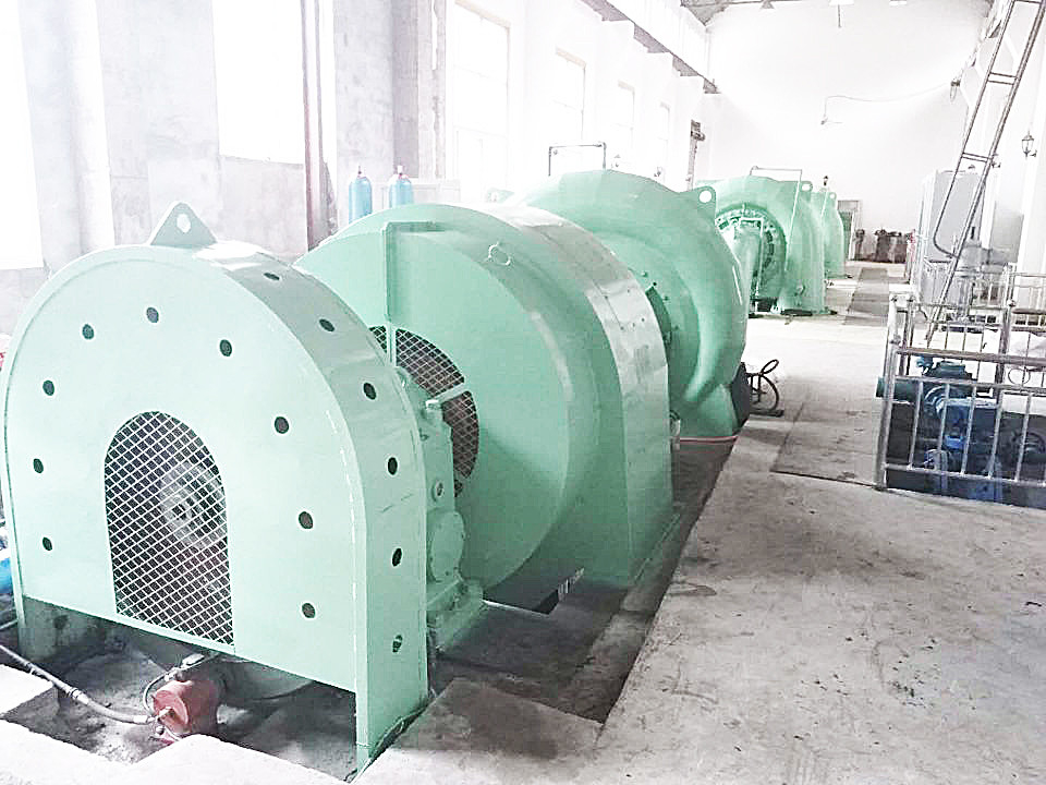 Alta durabilidade Turbinas hidrelétricas Gerador hidrelétrico para cabeça de água Faixa de 20m-200m