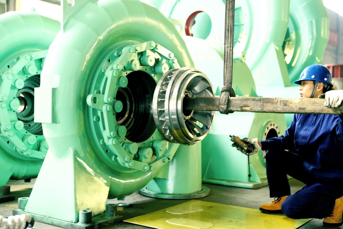 Alta durabilidade Turbinas hidrelétricas Gerador hidrelétrico para cabeça de água Faixa de 20m-200m