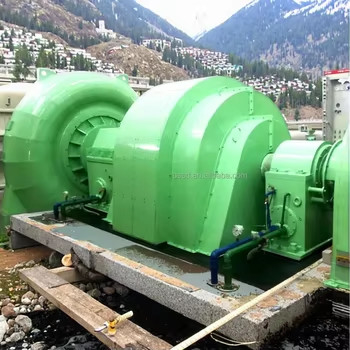 Mantenha 85% de eficiência a 40-110% de variação de carga Eficiência da turbina hidrelétrica Voltagem nominal 400V 600V 800V 11KV 13.8KV