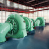 Mantenha 85% de eficiência a 40-110% de variação de carga Eficiência da turbina hidrelétrica Voltagem nominal 400V 600V 800V 11KV 13.8KV