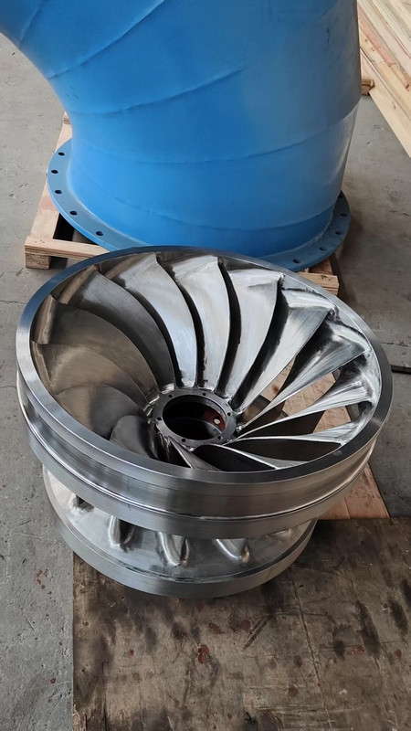 Turbina de energia hidrelétrica de desempenho de lâmina múltipla com 10-20 anos de vida útil e 90% de eficiência