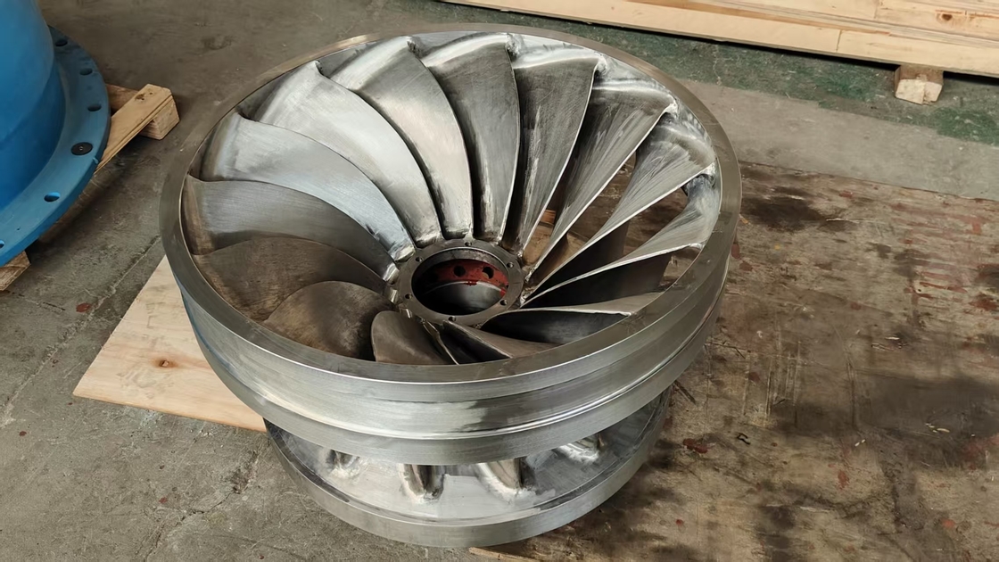 Turbina de energia hidrelétrica de desempenho de lâmina múltipla com 10-20 anos de vida útil e 90% de eficiência