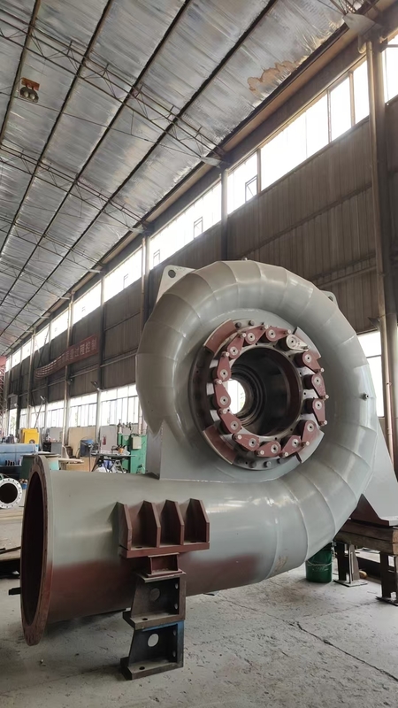 Padrão de configuração horizontal ou vertical Turbina hidrelétrica Tipo de gerador síncrono para aplicações industriais