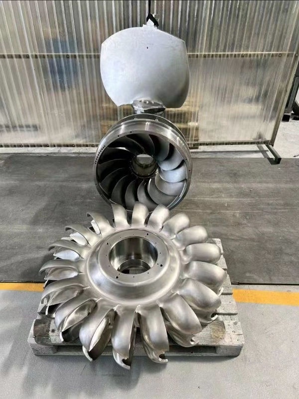 Francis Runner Turbina hidrelétrica de ângulo de lâmina para pressão de entrada de 10 MPa